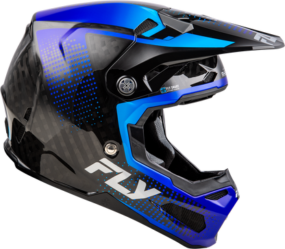 Fly Racing Formula S Carbon Protocol Helmet - 73-4466 - Black Carbon/Blue