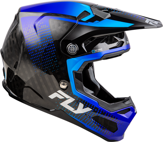 Fly Racing Formula S Carbon Protocol Helmet - 73-4466 - Black Carbon/Blue