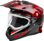 Fly Racing Trekker Cold Weather Kryptek Conceal Helmet Electric Shield - 73-31361 - Red/Black
