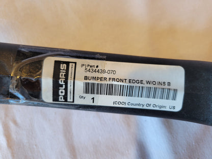 Polaris Edge Chassis Front Bumper W/Out Nutserts - Black - 5434439-070