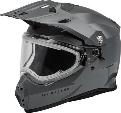 Fly Racing Trekker Cold Weather Helmet Electric Shield - Grey - 73-31365