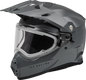 Fly Racing Trekker Cold Weather Helmet Electric Shield - Grey - 73-31365