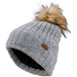 Fly Racing Women's Snow Pom Beanie - Heather Grey - 351-0994