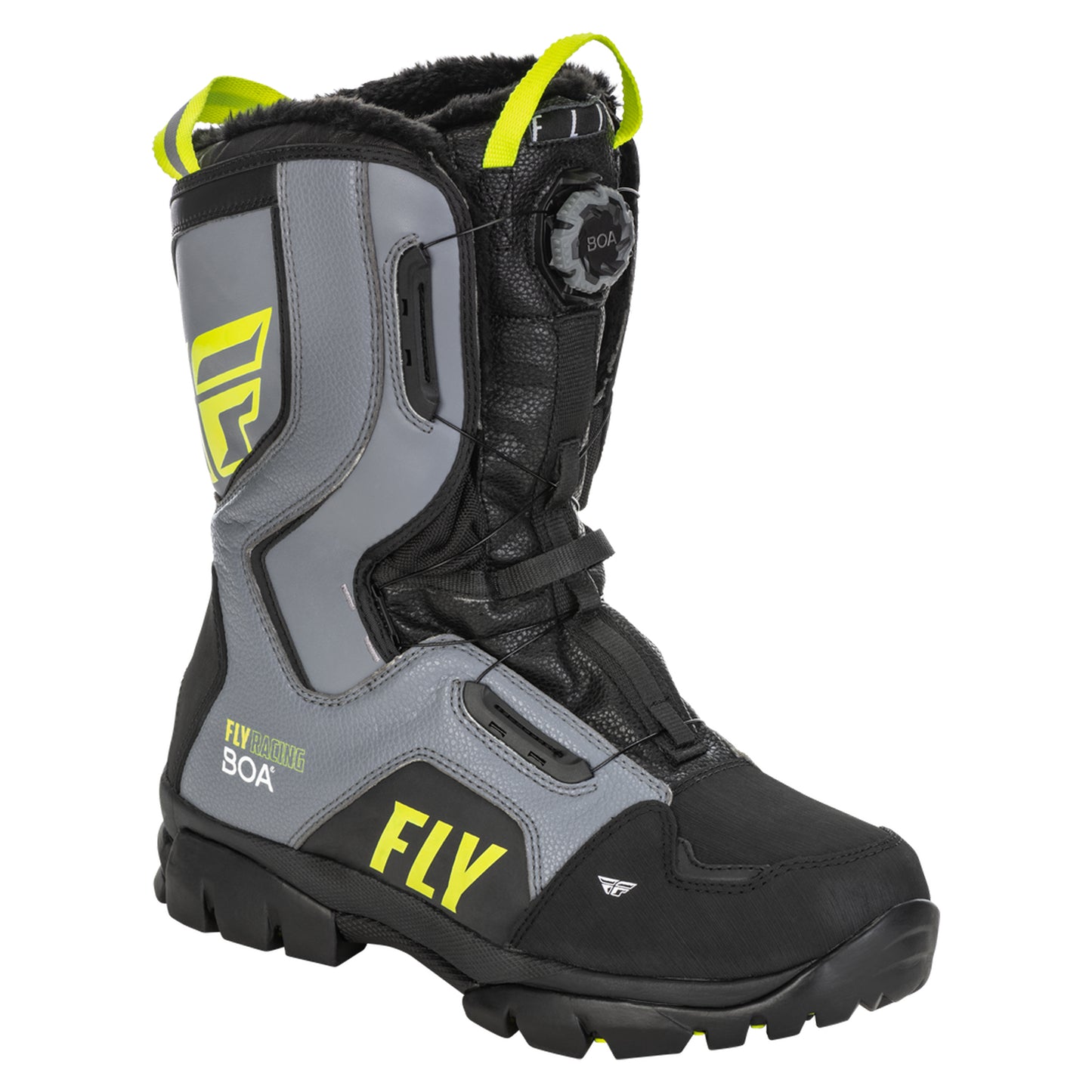 Fly Racing Marker BOA Boot - Black / Grey / Hi-Vis