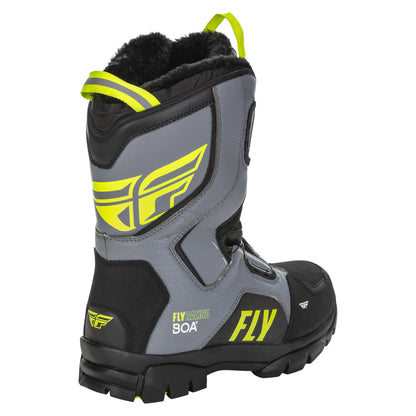 Fly Racing Marker BOA Boot - Black / Grey / Hi-Vis