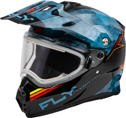 Fly Racing Trekker Cold Weather Kryptek Conceal Helmet Electric Shield - 73-31362 - Slate/Black/Red