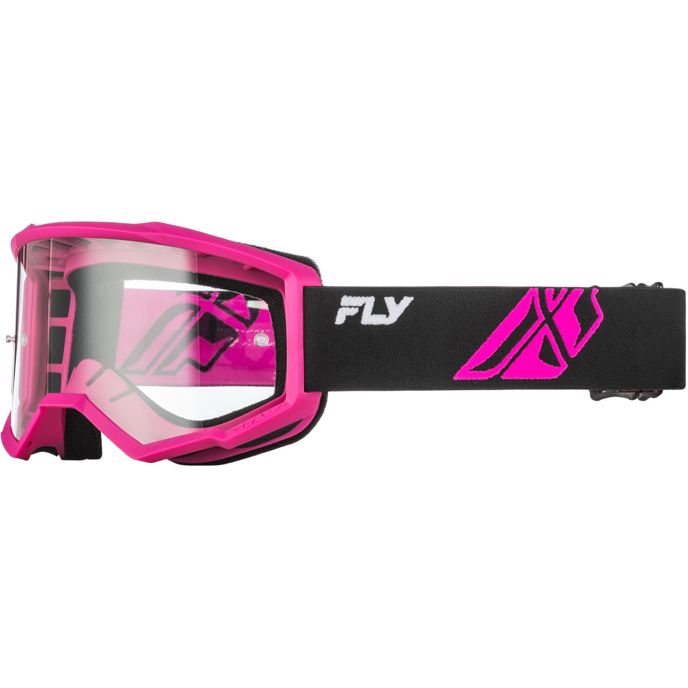 Fly Racing Youth Focus Goggle - Black / Pink (2026)
