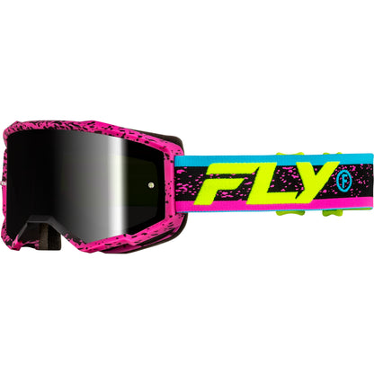 Fly Racing Zone Goggle - Pink / Black / Hi-Vis (2025)