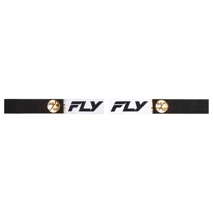 Fly Racing Zone Pro Goggle - White / Black / Gold (2025)