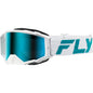 Fly Racing Zone Elite Goggle - White / Teal (2024)