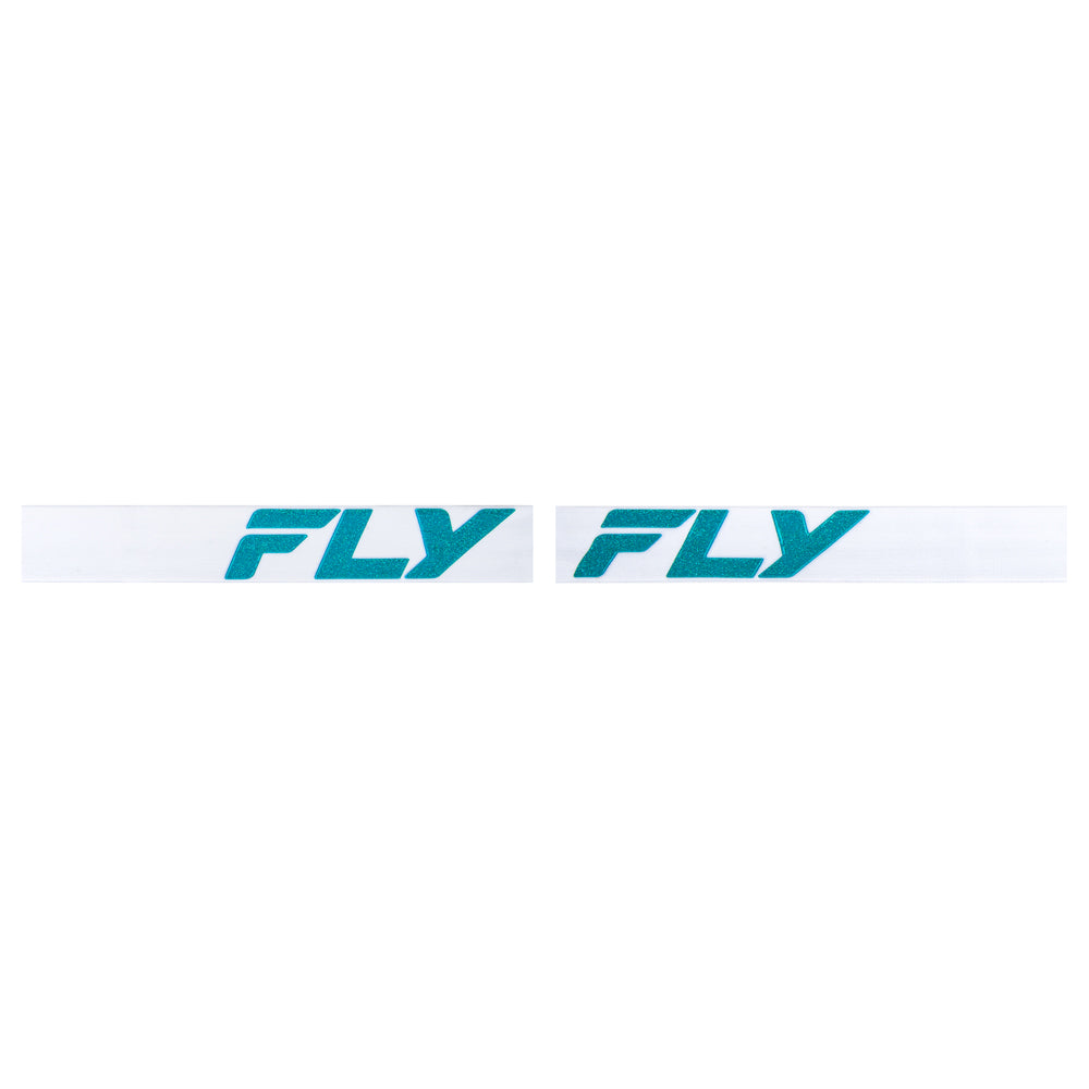 Fly Racing Zone Elite Goggle - White / Teal (2024)