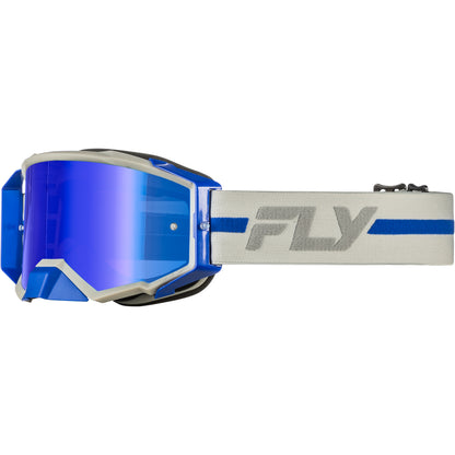 Fly Racing Zone Pro Goggle - Grey / Blue (2026)