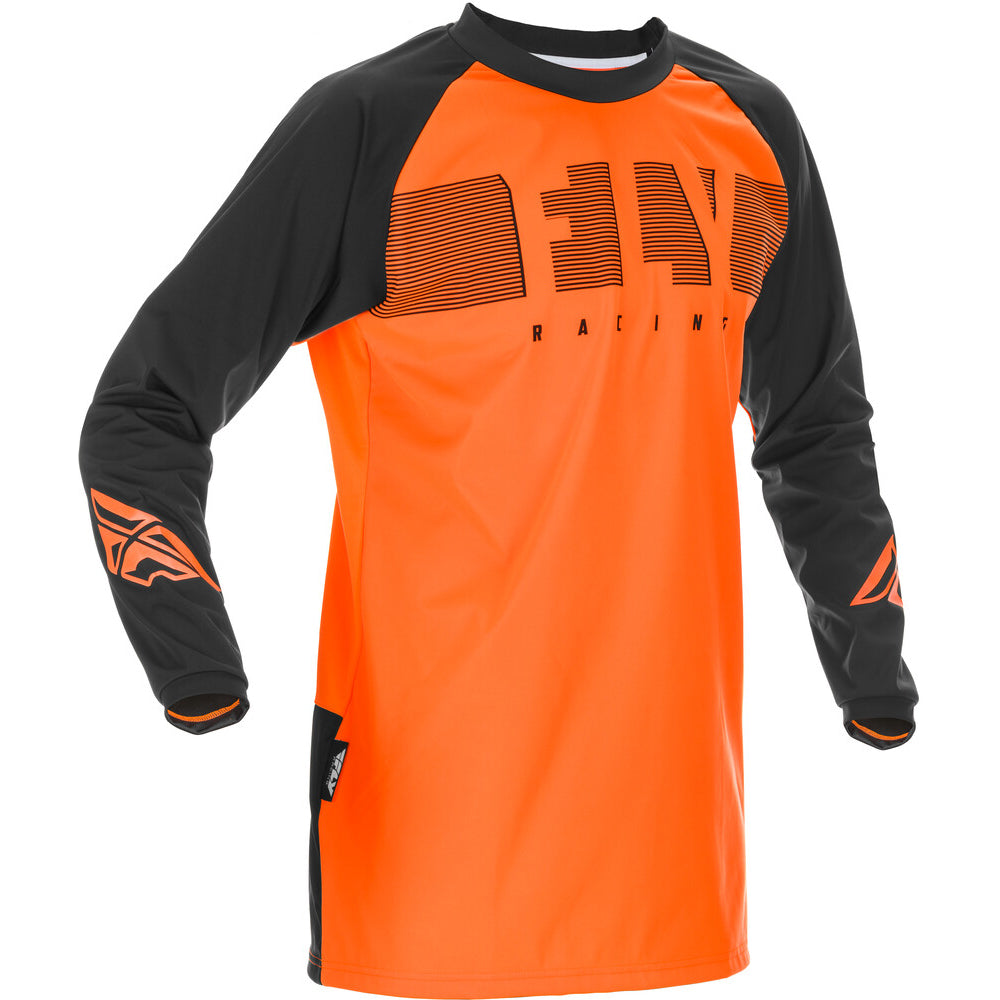 Fly Racing Windproof Jersey - Orange with Black