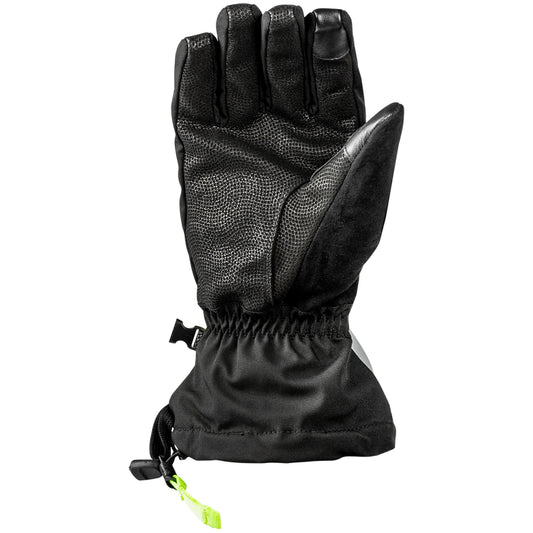 Fly Racing Title Gauntlet Snowmobile Gloves - Black / Grey / Hi-Vis - 371-0602