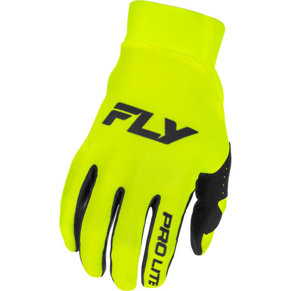 Fly Racing Pro Lite Gloves - Hi-Vis with Black