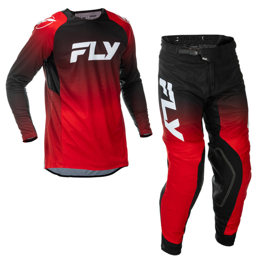 Fly Racing Evolution DST Jersey & Pant Combo - Red, Black with White