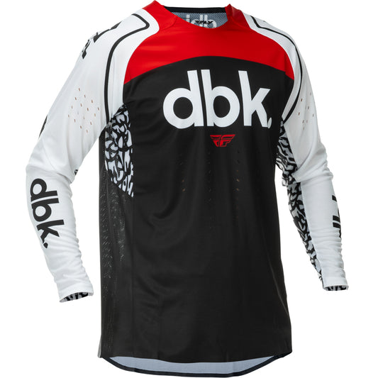 Fly Racing Evolution DST dbk Jersey - Black, White with Red