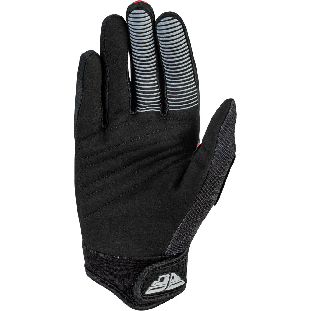 Fly Racing F-16 Youth Gloves - Black, Red with Purple