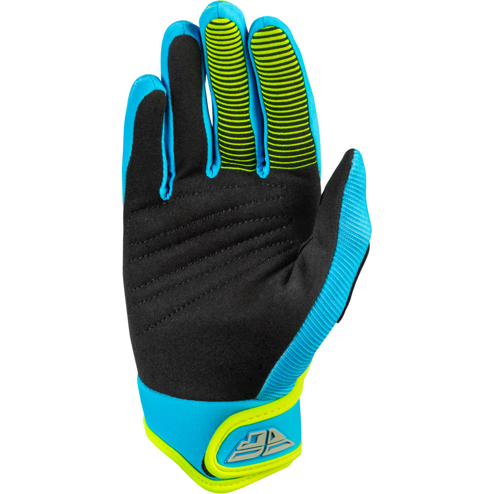 Fly Racing F-16 Youth Gloves - Blue with Hi-Vis