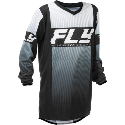 Fly Racing Youth F-16 Jersey - Black with White