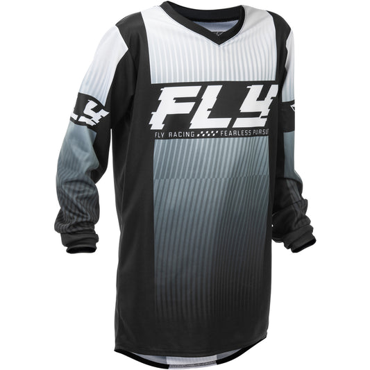 Fly Racing Youth F-16 Jersey - Black with White
