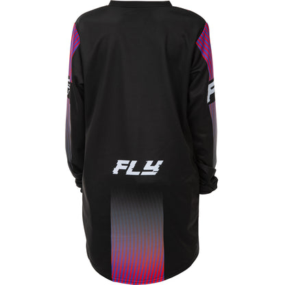 Fly Racing Youth F-16 Jersey - Black, Red with Purple