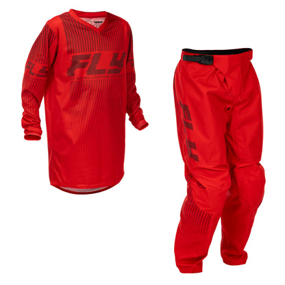 Fly Racing Youth F-16 Jersey & Pant Combo - Red