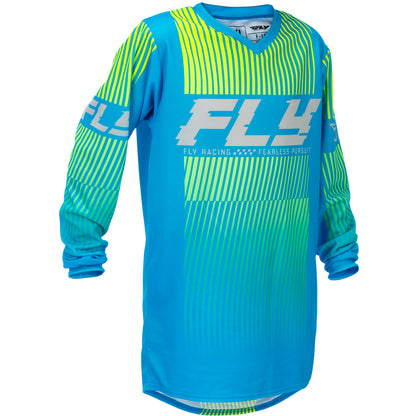Fly Racing Youth F-16 Jersey - Blue with Hi-Vis