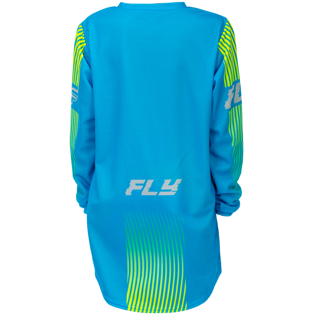 Fly Racing Youth F-16 Jersey - Blue with Hi-Vis