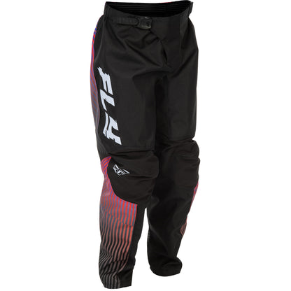 Fly Racing Youth F-16 Jersey & Pant Combo - Black, Red with Purple