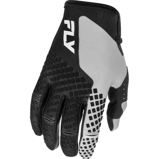 Fly Racing Kinetic Gloves - Black with Grey