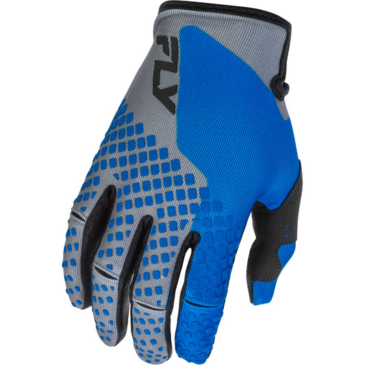Fly Racing Kinetic Gloves - Blue, Grey with Black