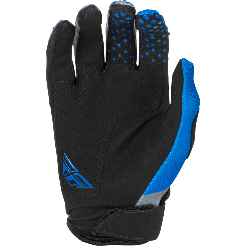 Fly Racing Kinetic Gloves - Blue, Grey with Black