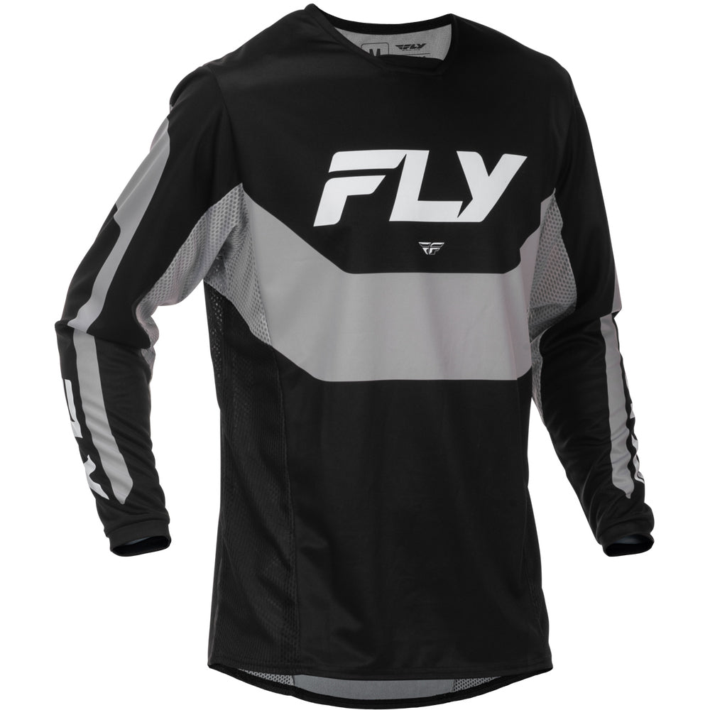 Fly Racing Kinetic Jersey - Black with Grey