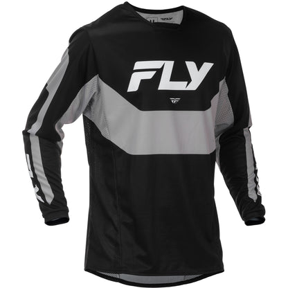 Fly Racing Kinetic Jersey - Black with Grey