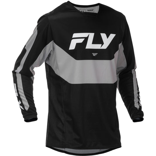 Fly Racing Kinetic Jersey - Black with Grey