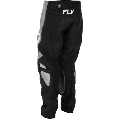 Fly Racing Youth Kinetic Jersey & Pant Combo - Black with Grey