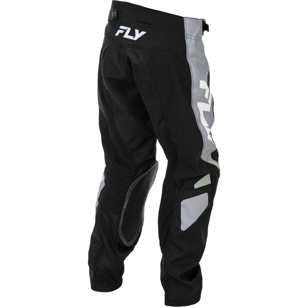 Fly Racing Youth Kinetic Jersey & Pant Combo - Black with Grey