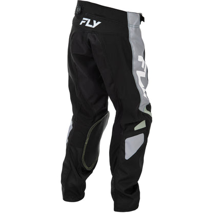 Fly Racing Youth Kinetic Jersey & Pant Combo - Black with Grey
