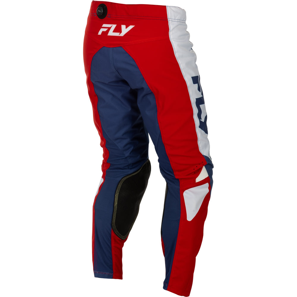 Fly Racing Kinetic Jersey & Pant Combo - Red, White with Blue