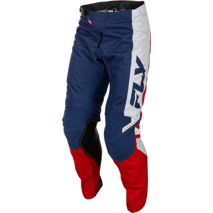 Fly Racing Kinetic Jersey & Pant Combo - Red, White with Blue