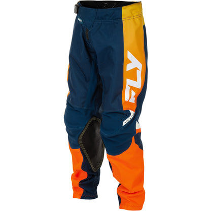 Fly Racing Youth Kinetic Jersey & Pant Combo - Navy with Orange
