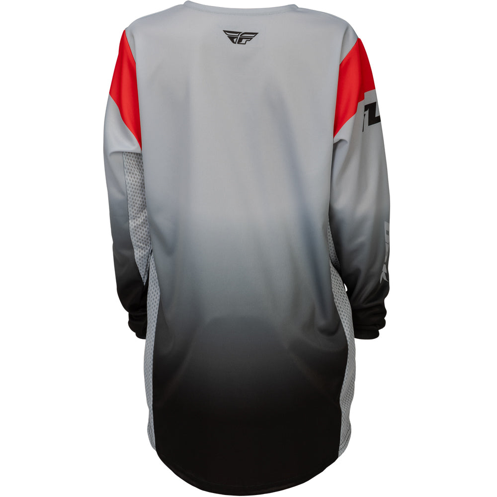 Fly Racing Youth Kinetic dbk Jersey - Grey, Black with Red