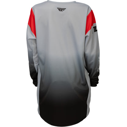 Fly Racing Youth Kinetic dbk Jersey - Grey, Black with Red