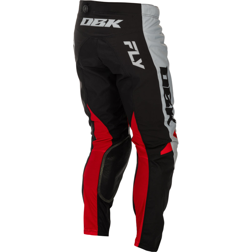 Fly Racing Kinetic dbk Jersey & Pant Combo - Grey, Black with Red