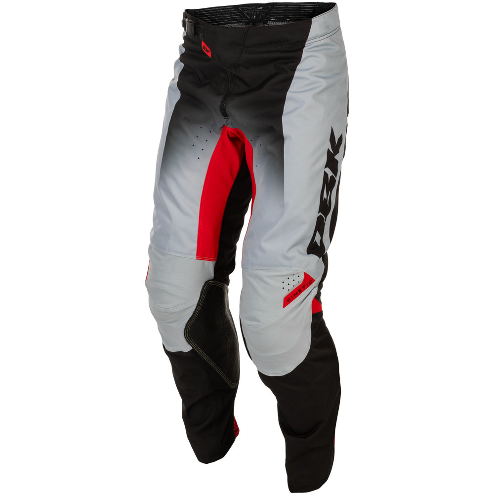 Fly Racing Kinetic dbk Jersey & Pant Combo - Grey, Black with Red