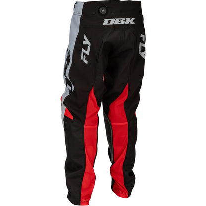 Fly Racing Youth Kinetic dbk Jersey & Pant Combo - Grey, Black with Red