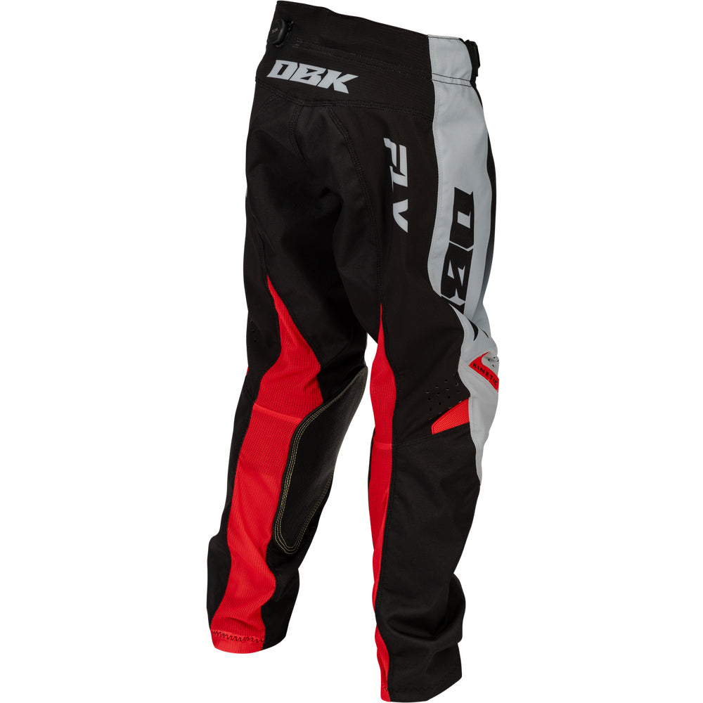 Fly Racing Youth Kinetic dbk Jersey & Pant Combo - Grey, Black with Red