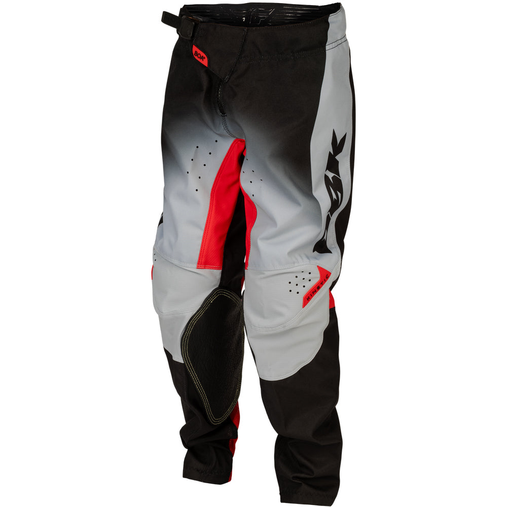 Fly Racing Youth Kinetic dbk Jersey & Pant Combo - Grey, Black with Red