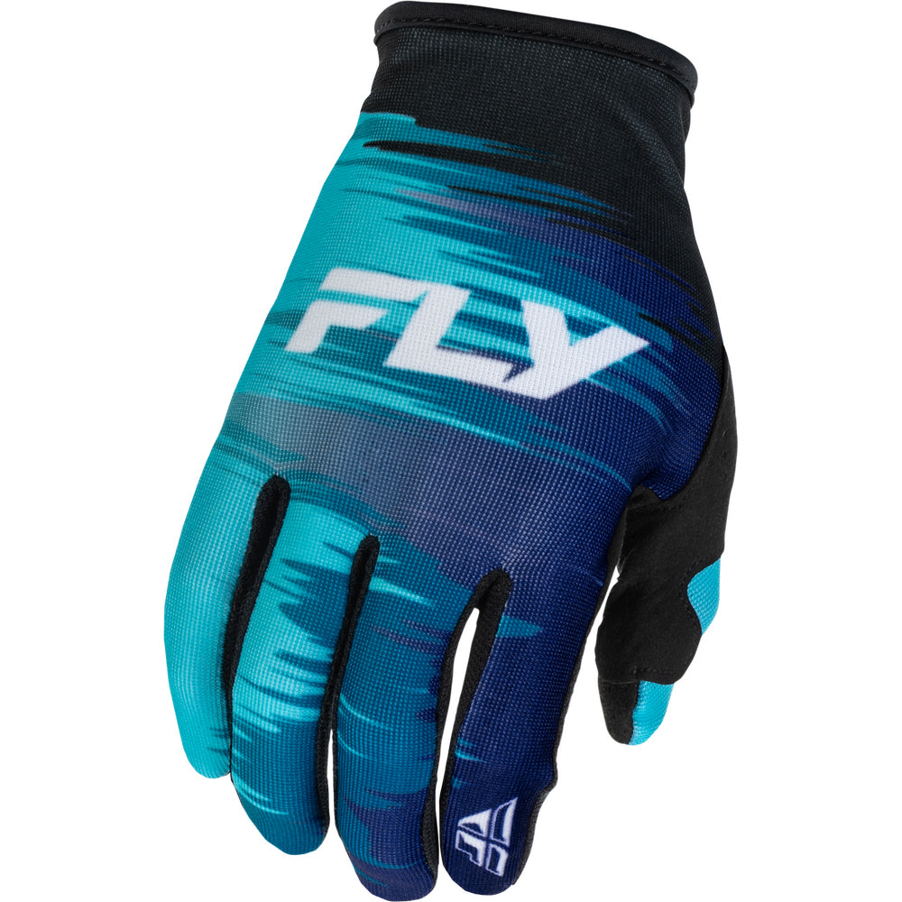 Fly Racing Women's Lite Gloves - Aqua, Navy with White